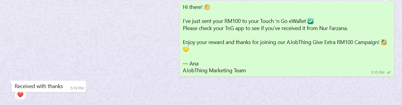 winner 1 ajobthing rm100